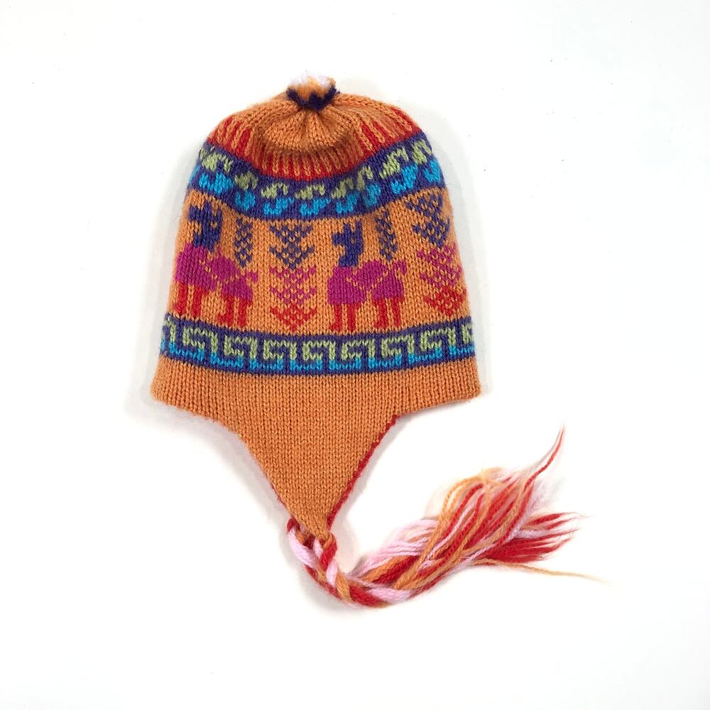 KNIT WINTER REVERSIBLE BEENIE SIZE 12/24M